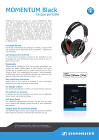 SENNHEISER Momentum On BK - Casque audio