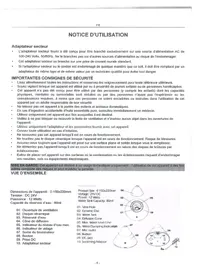 Notice OKOTA OD15 Humidificateur d'air