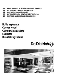 DE DIETRICH DHT 1119X - Hotte