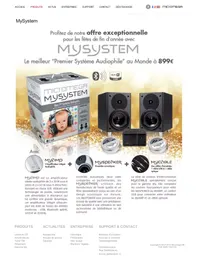 Notice Micromega MYSYSTEM BLACK Enceintes audio