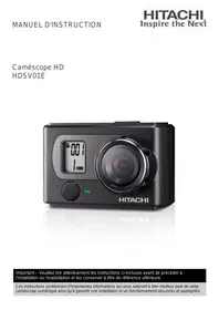 Notice HITACHI HDSVO1E Caméscope