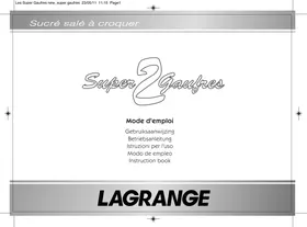 Notice LAGRANGERE SUPER 2 GAUFRES/039161 Gaufrier
