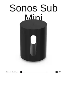 Notice SONOS SUBMINI Barre de son
