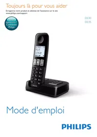 Notice PHILIPS D2351W Téléphone sans fil
