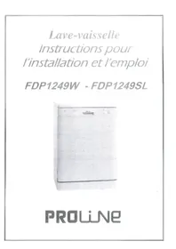 PROLINE FDP 1249 SL ARGENT - Lave-vaisselle