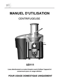 Notice HARPER UD111 Centrifugeuse