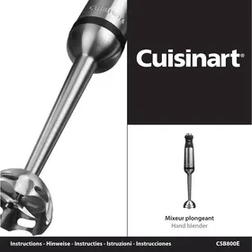 Notice CUISINART CSB800ECO Mixeur plongeant