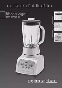 Notice RIVIERA ET BAR PR370 Blender