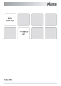FAURE FEI6633FB - Table de cuisson
