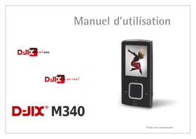 Notice D-IIX 340 8GONR Lecteur audio portable