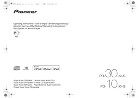 Notice PIONEER PD-10S Lecteur CD