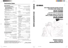 YAMAHA DVR-S 200S - Système audio home cinéma