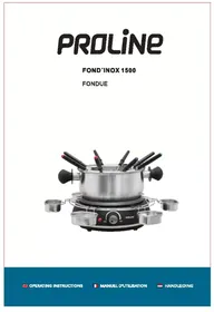 PROLINE FONDINOX 1500 - Appareil à fondue