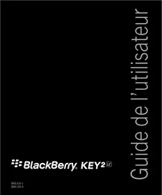 Notice BLACKBERRY KEY2LE Téléphone portable