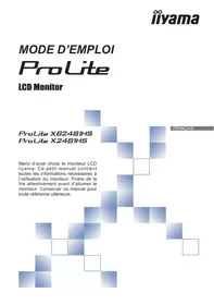 Notice YAMAE CRANPROLITE X2481HS-B1 Écran