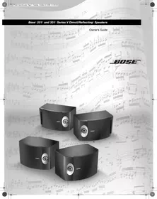 Notice BOSER 201 SERIE V B Enceinte audio