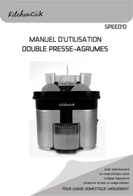 Notice KITCHENCOOK SPEEDO Presse-agrumes électrique