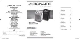 Notice BIONAIRE BCH160B-I Chauffage électrique