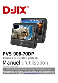 Notice D-IIX PVS906-70DP Lecteur DVD portable