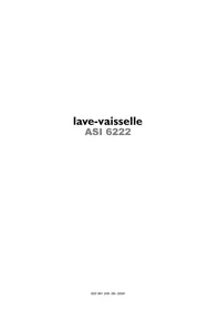 Notice ARTHUR MARTIN ASI 6222 X Lave-vaisselle
