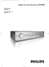 Notice PHILIPS DFR 9000/01 Amplificateur audio