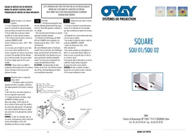 Notice ORAY SQU 01B1 202X270 Système de projection