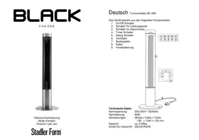 Notice STADLERFORM FAN ONE NOIR Ventilateur