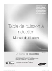 Notice SAMSUNG CTN464FB01 Plaque de cuisson