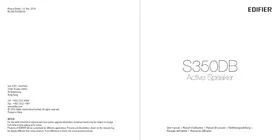 Notice EDIFIER HIFI350DB Enceinte