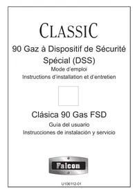 Notice FALCON CLAS90 NGCR/BEU CREM Chauffage au gaz