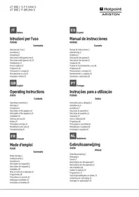 Notice HOTPOINT UT89EJSPOX Four