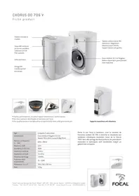 Notice FOCAL CHORUS OD706V WHI/X2 Enceinte audio