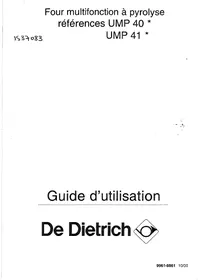 DE DIETRICH UMP 402 E1 NOIR - Four encastrable