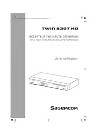 Notice SAGEMCOM TWIN 830 HD Récepteur TV