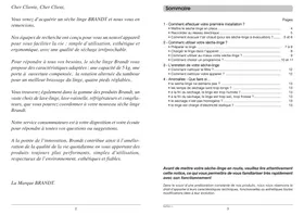 Notice BRANDT ETE 124 F BLANC Sèche-linge