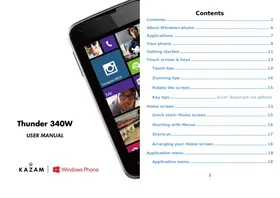 Notice KAZAM THUNDER 340W Mobile Phone