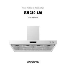 Notice GAGGENAU AH360121 Hotte aspirante