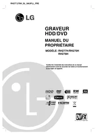 Notice LG-GOLDSTAR RH270 Enregistreur DVD