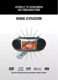 Notice OPTIMAG BBD 620 NOIR Lecteur DVD portable