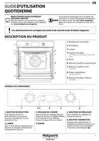 Notice HOTPOINT FA2 844 C IX H Four électrique