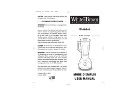 WHITE AND BROWN BL541 CHROME B VERRE - Blender