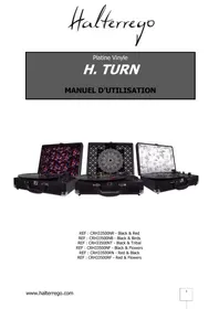 Notice HALTERREGO H.TURN BLACK FLOWERS Platine vinyle