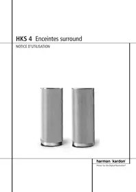 Notice HARMAN KARDON HKS4 Enceintes audio
