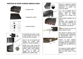 Notice FORGE ADOUR IBERICA 450 ACIER 1 F Plancha