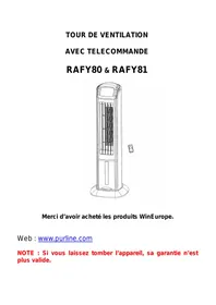 Notice PUR LINE RAFY80 Ventilateur