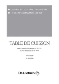 DE DIETRICH DPG3301B - Plaque de cuisson