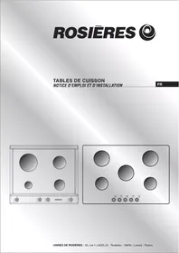 ROSIERES RTV750FPN - Table de cuisson