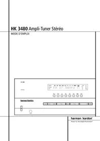 Notice HARMAN KARDON HK-3480 Amplificateur audio