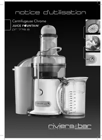 Notice RIVIERA ET BAR PR 776 A CHROME Centrifugeuse