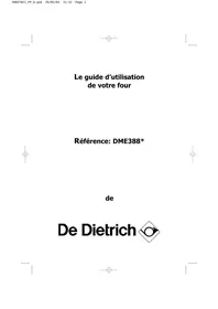 DE DIETRICH DME 388XE1 - Four encastrable